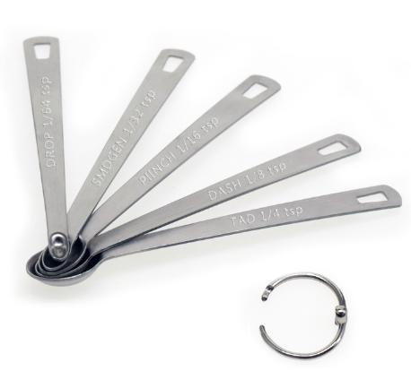 Stainless Steel Mini Measuring Spoons Set of 5