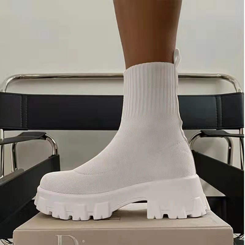 Plus Size Women's One-Step Socks Boots for Fall/Winter