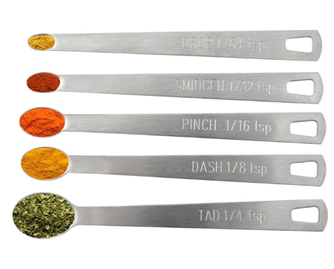 Stainless Steel Mini Measuring Spoons Set of 5