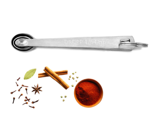 Stainless Steel Mini Measuring Spoons Set of 5