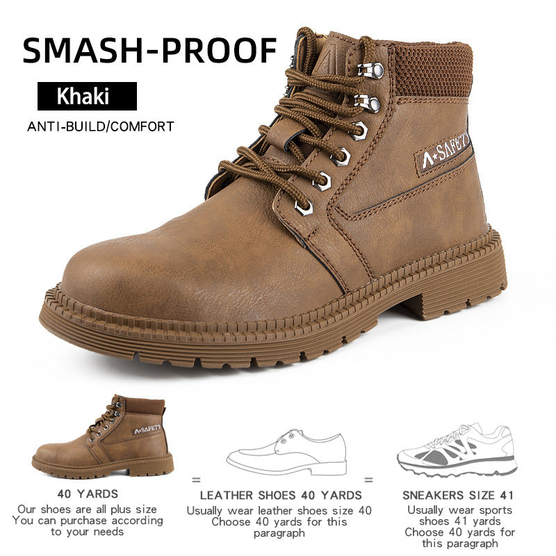 Breathable Safety Shoes with Anti-Smash and Puncture